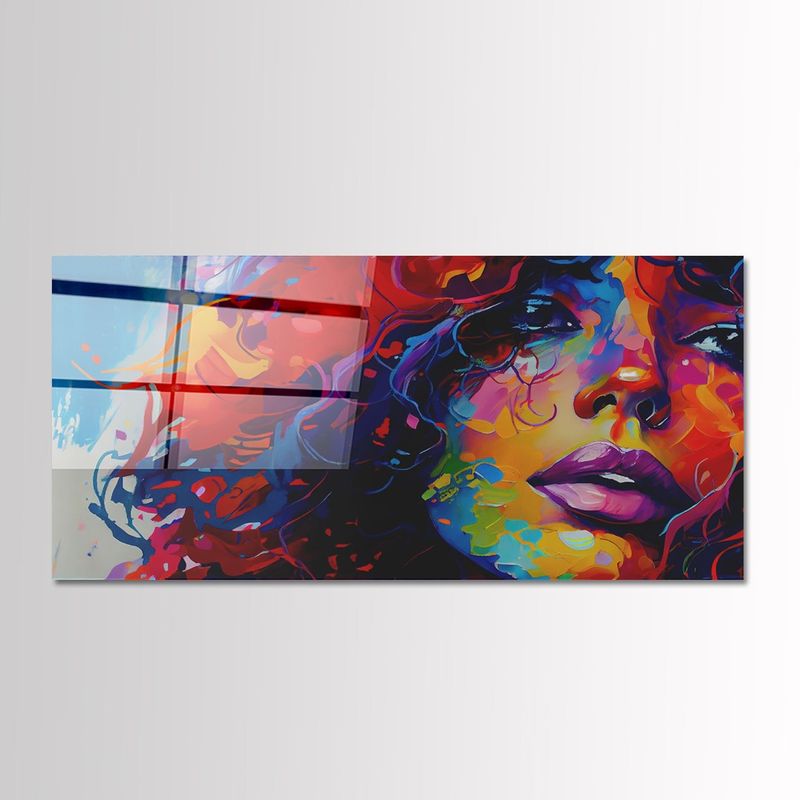 Casa si Gradina - Decoratiuni - Tablouri - Tablou sticlă securizată Wallxpert, sticlă, 50 x 120 cm, multicolor, 407MGN1137 - Infinity.ro