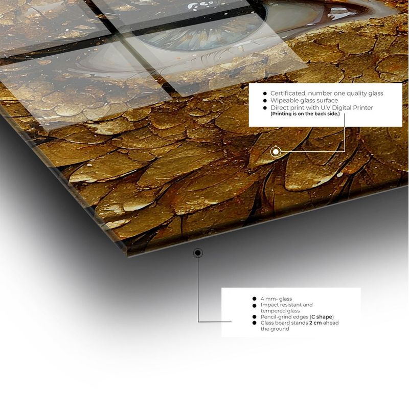 Casa si Gradina - Decoratiuni - Tablouri - Tablou sticlă securizată Wallxpert, sticlă, 50 x 120 cm, multicolor, 407MGN1139 - Infinity.ro