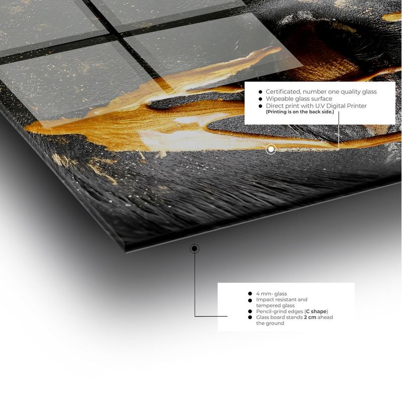 Casa si Gradina - Decoratiuni - Tablouri - Tablou sticlă securizată Wallxpert, sticlă, 50 x 120 cm, multicolor, 407MGN1117 - Infinity.ro