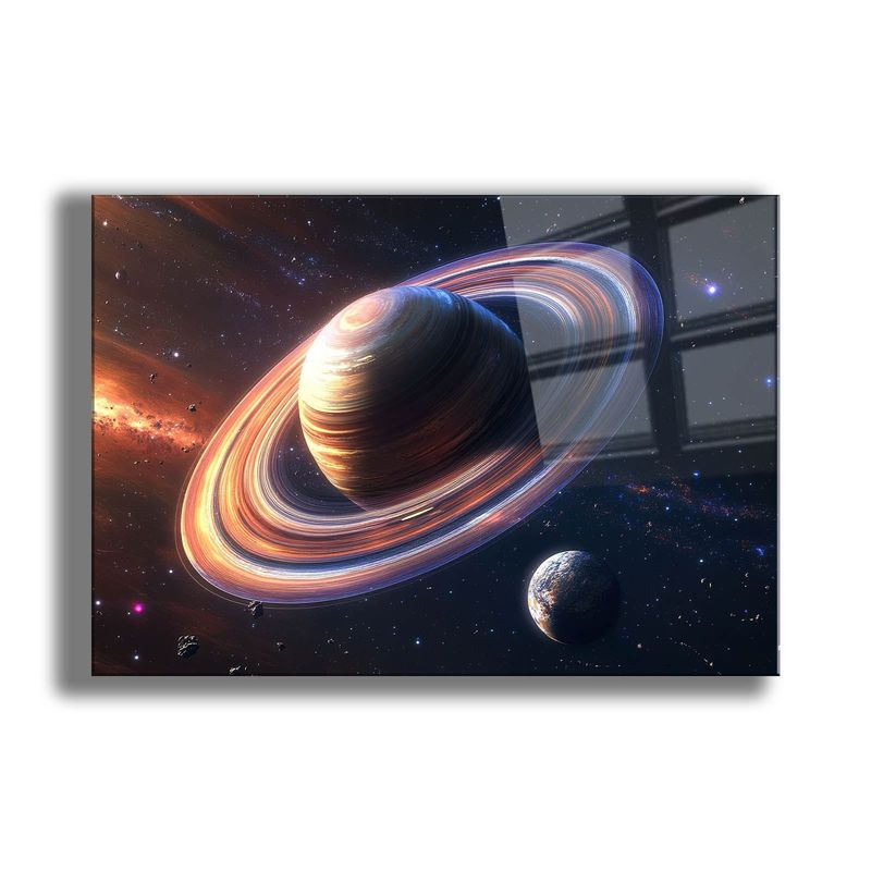 Casa si Gradina - Decoratiuni - Tablouri - Tablou sticlă securizată Wallxpert, sticlă, 35 x 50 cm, multicolor, 544CLR1648 - Infinity.ro
