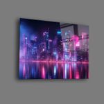 Casa si Gradina - Decoratiuni - Tablouri - Tablou sticlă securizată Wallxpert, sticlă, 35 x 50 cm, multicolor, 544CLR1618 - Infinity.ro