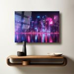 Casa si Gradina - Decoratiuni - Tablouri - Tablou sticlă securizată Wallxpert, sticlă, 35 x 50 cm, multicolor, 544CLR1618 - Infinity.ro
