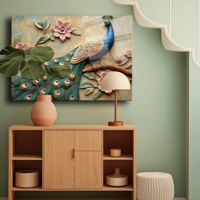 Casa si Gradina - Decoratiuni - Tablouri - Tablou sticlă securizată Wallxpert, sticlă, 35 x 50 cm, multicolor, 544CLR1552 - Infinity.ro