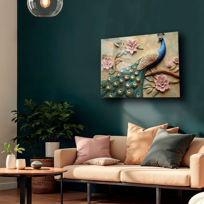 Casa si Gradina - Decoratiuni - Tablouri - Tablou sticlă securizată Wallxpert, sticlă, 35 x 50 cm, multicolor, 544CLR1552 - Infinity.ro