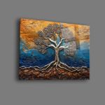 Casa si Gradina - Decoratiuni - Tablouri - Tablou sticlă securizată Wallxpert, sticlă, 35 x 50 cm, multicolor, 544CLR1438 - Infinity.ro