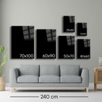 Casa si Gradina - Decoratiuni - Tablouri - Tablou sticlă securizată Wallxpert, sticlă, 35 x 50 cm, multicolor, 544CLR1516 - Infinity.ro