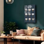 Casa si Gradina - Decoratiuni - Tablouri - Tablou sticlă securizată Wallxpert, sticlă, 35 x 50 cm, multicolor, 544CLR1432 - Infinity.ro