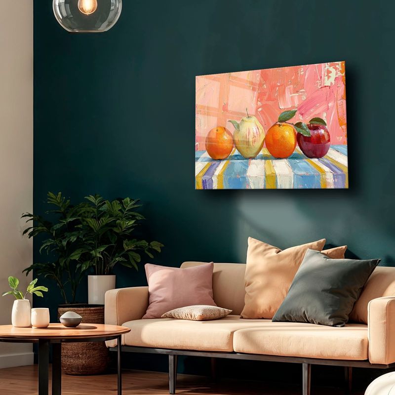 Casa si Gradina - Decoratiuni - Tablouri - Tablou sticlă securizată Wallxpert, sticlă, 35 x 50 cm, multicolor, 544CLR1420 - Infinity.ro