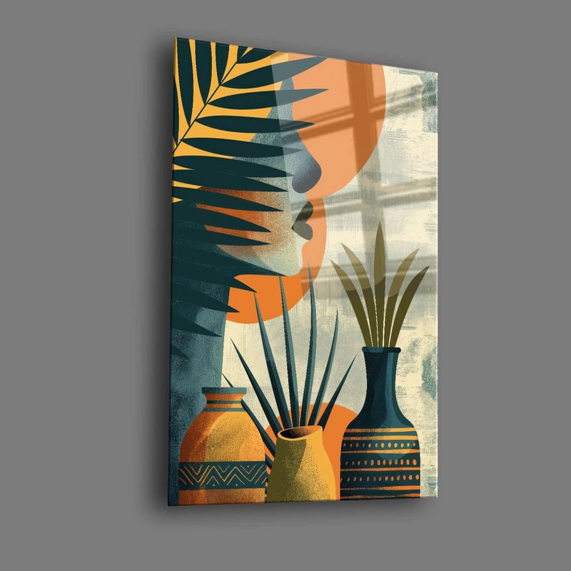 Casa si Gradina - Decoratiuni - Tablouri - Tablou sticlă securizată Wallxpert, sticlă, 35 x 50 cm, multicolor, 544CLR1468 - Infinity.ro