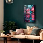 Casa si Gradina - Decoratiuni - Tablouri - Tablou sticlă securizată Wallxpert, sticlă, 35 x 50 cm, multicolor, 544CLR1384 - Infinity.ro