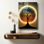 Casa si Gradina - Decoratiuni - Tablouri - Tablou sticlă securizată Wallxpert, sticlă, 35 x 50 cm, multicolor, 544CLR1372 - Infinity.ro