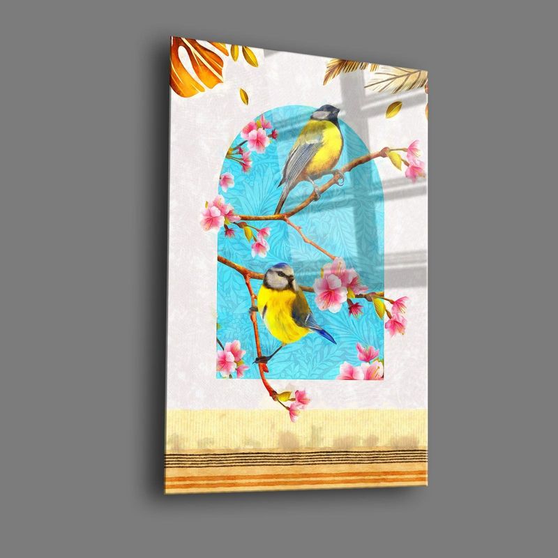 Casa si Gradina - Decoratiuni - Tablouri - Tablou sticlă securizată Wallxpert, sticlă, 35 x 50 cm, multicolor, 544CLR1324 - Infinity.ro