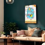 Casa si Gradina - Decoratiuni - Tablouri - Tablou sticlă securizată Wallxpert, sticlă, 35 x 50 cm, multicolor, 544CLR1324 - Infinity.ro
