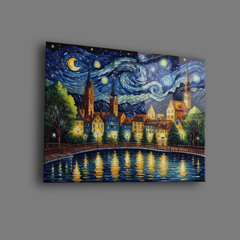 Casa si Gradina - Decoratiuni - Tablouri - Tablou sticlă securizată Wallxpert, sticlă, 35 x 50 cm, multicolor, 544CLR1348 - Infinity.ro