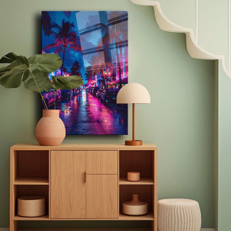 Casa si Gradina - Decoratiuni - Tablouri - Tablou sticlă securizată Wallxpert, sticlă, 35 x 50 cm, multicolor, 544CLR1210 - Infinity.ro