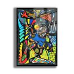 Casa si Gradina - Decoratiuni - Tablouri - Tablou sticlă securizată Wallxpert, sticlă, 35 x 50 cm, multicolor, 544CLR1246 - Infinity.ro