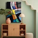 Casa si Gradina - Decoratiuni - Tablouri - Tablou sticlă securizată Wallxpert, sticlă, 35 x 50 cm, multicolor, 544CLR1228 - Infinity.ro