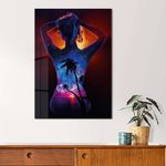 Casa si Gradina - Decoratiuni - Tablouri - Tablou sticlă securizată Wallxpert, sticlă, 30 x 40 cm, multicolor, 975GSR1491 - Infinity.ro