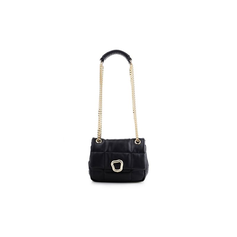 Fashion, accesorii si bijuterii - Femei - Accesorii femei - Genti si rucsacuri femei - Geantă de umăr Lucky Bees, piele, 8 x 20 x 17 cm, negru, 946VNC1116 - Infinity.ro