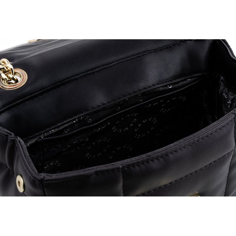 Fashion, accesorii si bijuterii - Femei - Accesorii femei - Genti si rucsacuri femei - Geantă de umăr Lucky Bees, piele, 8 x 20 x 17 cm, negru, 946VNC1116 - Infinity.ro