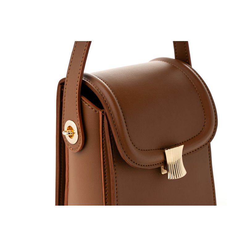 Fashion, accesorii si bijuterii - Femei - Accesorii femei - Genti si rucsacuri femei - Geantă crossbody Lucky Bees, piele, 7 x 13.5 x 17 cm, tan, 946VNC1161 - Infinity.ro