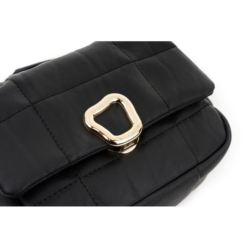 Fashion, accesorii si bijuterii - Femei - Accesorii femei - Genti si rucsacuri femei - Geantă de umăr Lucky Bees, piele, 8 x 20 x 17 cm, negru, 946VNC1124 - Infinity.ro