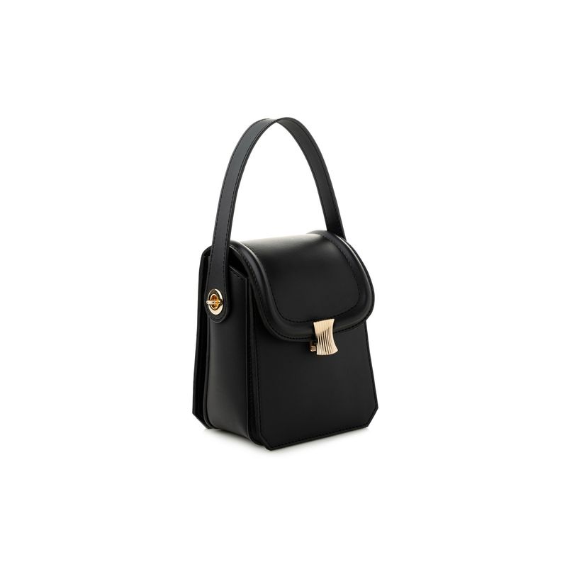 Fashion, accesorii si bijuterii - Femei - Accesorii femei - Genti si rucsacuri femei - Geantă crossbody Lucky Bees, piele, 7 x 13.5 x 17 cm, negru, 946VNC1156 - Infinity.ro