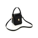 Fashion, accesorii si bijuterii - Femei - Accesorii femei - Genti si rucsacuri femei - Geantă crossbody Lucky Bees, piele, 7 x 13.5 x 17 cm, negru, 946VNC1156 - Infinity.ro