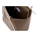 Fashion, accesorii si bijuterii - Femei - Accesorii femei - Genti si rucsacuri femei - Geantă de umăr Lucky Bees, piele, 11 x 35 x 23 cm, bej-cenușiu și crem, 671LKB2190 - Infinity.ro