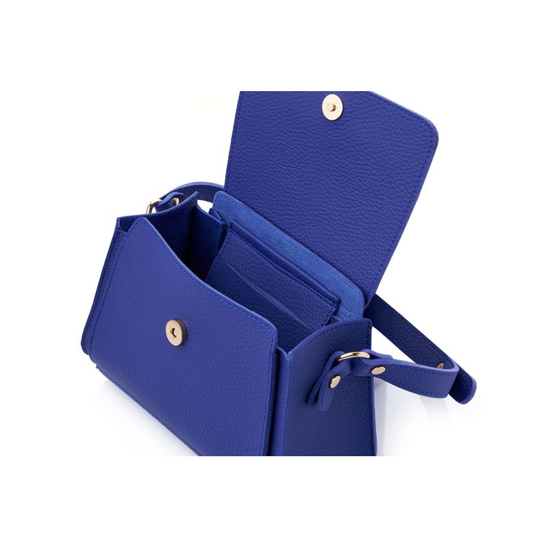 Fashion, accesorii si bijuterii - Femei - Accesorii femei - Genti si rucsacuri femei - Geantă de umăr Lucky Bees, piele, 10 x 23 x 15 cm, sax albastru, 671LKB2140 - Infinity.ro