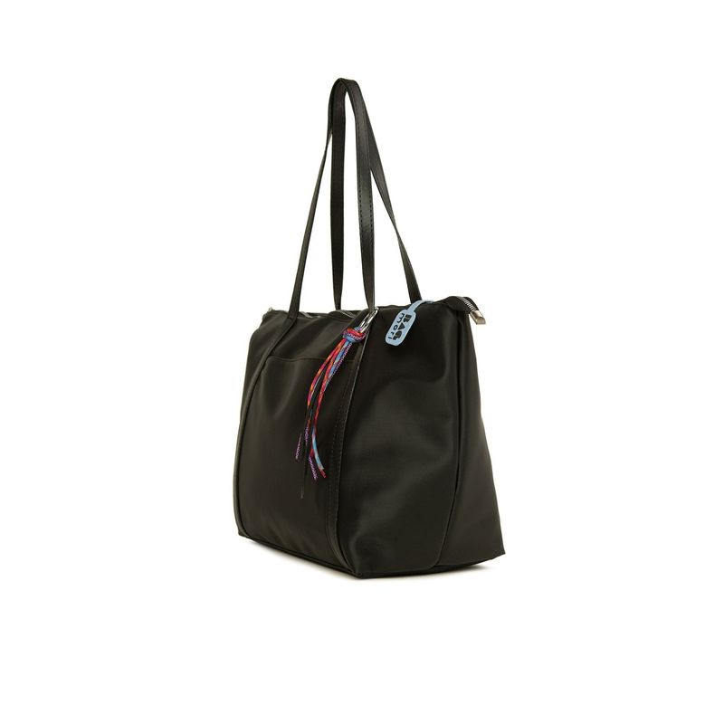 Fashion, accesorii si bijuterii - Femei - Accesorii femei - Genti si rucsacuri femei - Tote bag Lucky Bees, 46 x 17 x 30 cm, negru, 307BGM3177 - Infinity.ro