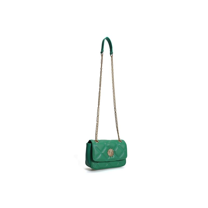 Fashion, accesorii si bijuterii - Femei - Accesorii femei - Genti si rucsacuri femei - Geantă de umăr Lucky Bees, piele, 7 x 24 x 17 cm, verde, 671LKB1663 - Infinity.ro
