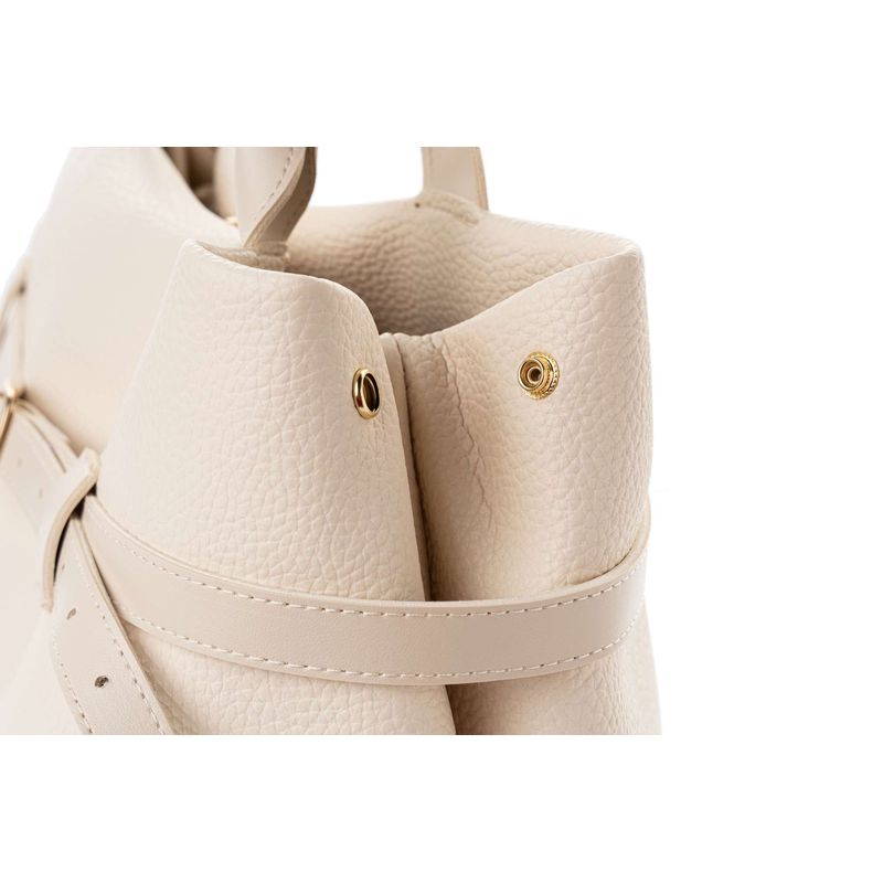 Fashion, accesorii si bijuterii - Femei - Accesorii femei - Genti si rucsacuri femei - Geantă de umăr Lucky Bees, piele, 16 x 40 x 27 cm, crem, 671LKB2121 - Infinity.ro