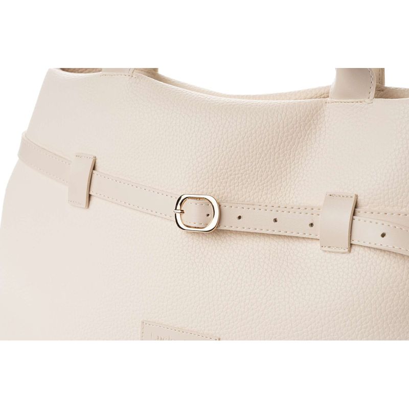 Fashion, accesorii si bijuterii - Femei - Accesorii femei - Genti si rucsacuri femei - Geantă de umăr Lucky Bees, piele, 16 x 40 x 27 cm, crem, 671LKB2121 - Infinity.ro