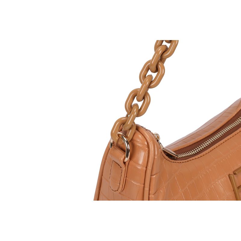 Fashion, accesorii si bijuterii - Femei - Accesorii femei - Genti si rucsacuri femei - Geantă de umăr Lucky Bees, piele, 10 x 27 x 20 cm, tan, 671LKB1345 - Infinity.ro