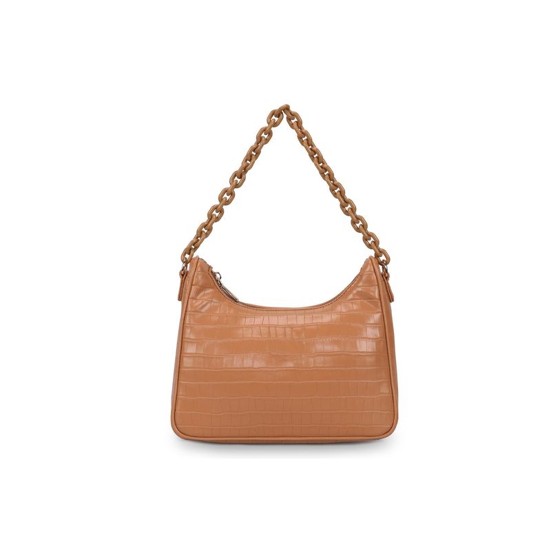 Fashion, accesorii si bijuterii - Femei - Accesorii femei - Genti si rucsacuri femei - Geantă de umăr Lucky Bees, piele, 10 x 27 x 20 cm, tan, 671LKB1345 - Infinity.ro