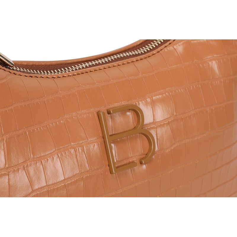 Fashion, accesorii si bijuterii - Femei - Accesorii femei - Genti si rucsacuri femei - Geantă de umăr Lucky Bees, piele, 10 x 27 x 20 cm, tan, 671LKB1345 - Infinity.ro