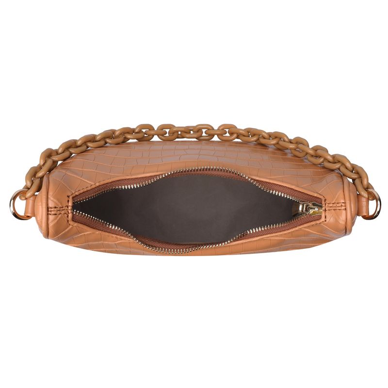 Fashion, accesorii si bijuterii - Femei - Accesorii femei - Genti si rucsacuri femei - Geantă de umăr Lucky Bees, piele, 10 x 27 x 20 cm, tan, 671LKB1345 - Infinity.ro