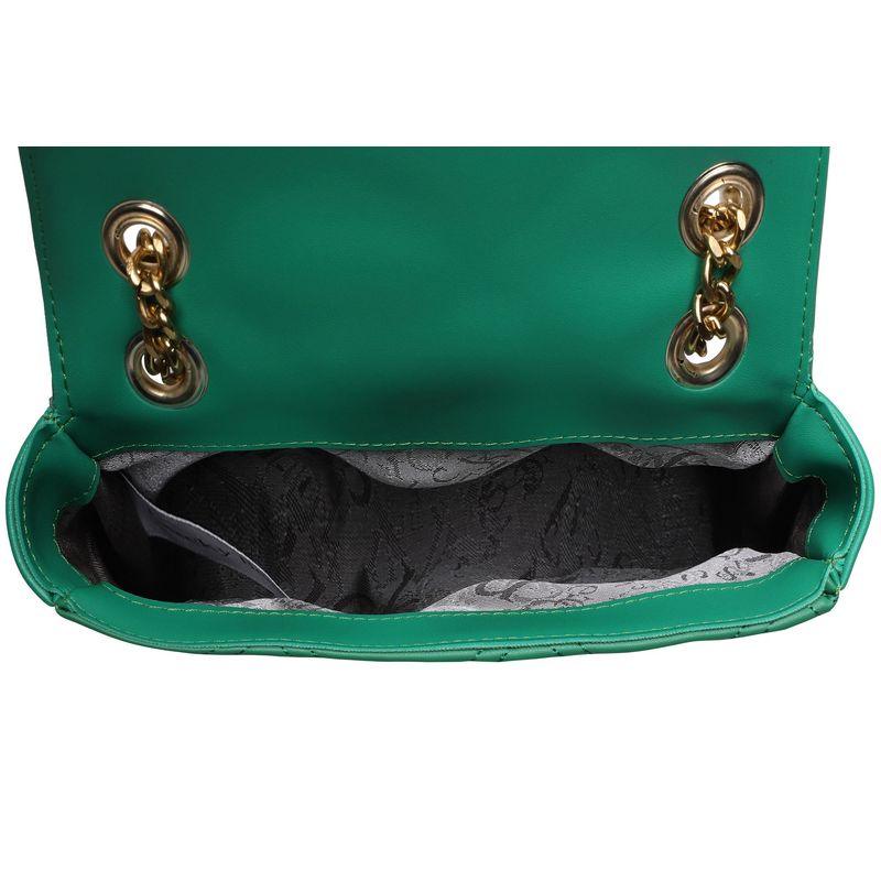 Fashion, accesorii si bijuterii - Femei - Accesorii femei - Genti si rucsacuri femei - Geantă de umăr Lucky Bees, piele, 7 x 24 x 17 cm, verde, 671LKB1663 - Infinity.ro