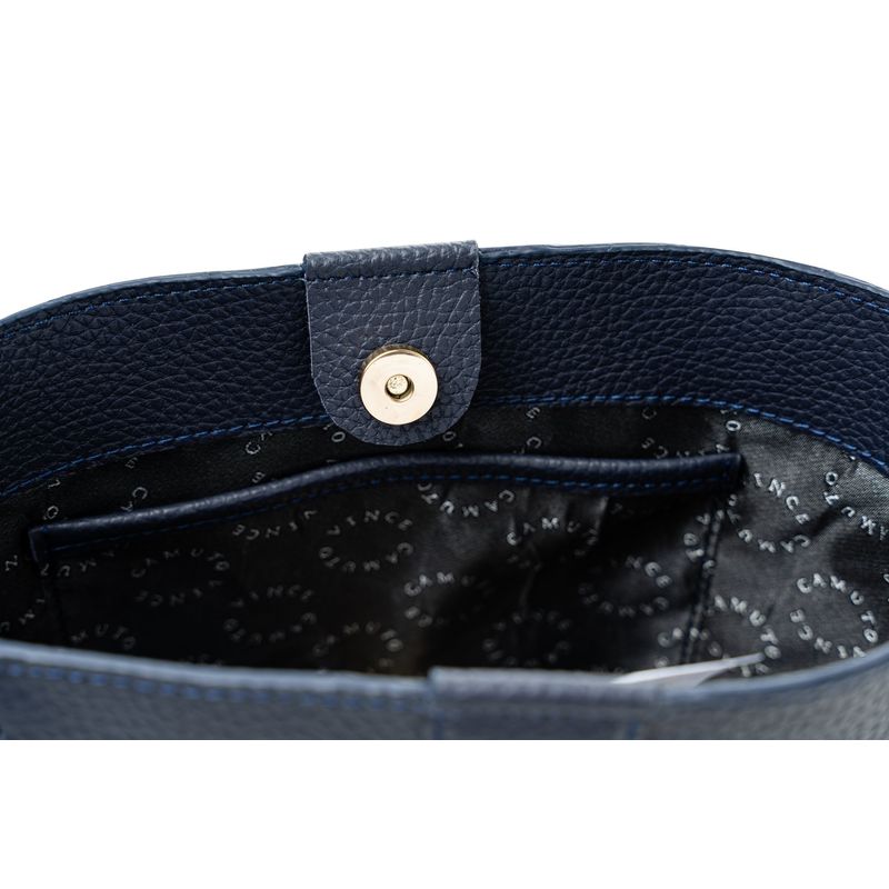 Fashion, accesorii si bijuterii - Femei - Accesorii femei - Genti si rucsacuri femei - Geantă crossbody Lucky Bees, piele, 11 x 20.5 x 22.5 cm, albastru închis, 946VNC1191 - Infinity.ro