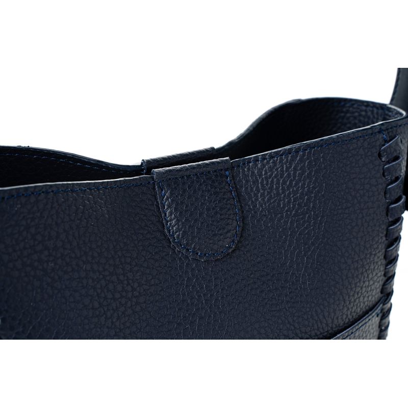 Fashion, accesorii si bijuterii - Femei - Accesorii femei - Genti si rucsacuri femei - Geantă crossbody Lucky Bees, piele, 11 x 20.5 x 22.5 cm, albastru închis, 946VNC1191 - Infinity.ro