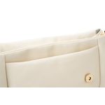 Fashion, accesorii si bijuterii - Femei - Accesorii femei - Genti si rucsacuri femei - Geantă de umăr Lucky Bees, piele, 7 x 28 x 18 cm, crem, 946VNC1166 - Infinity.ro