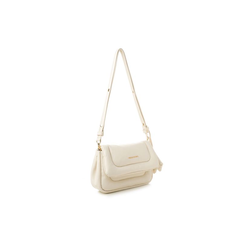 Fashion, accesorii si bijuterii - Femei - Accesorii femei - Genti si rucsacuri femei - Geantă de umăr Lucky Bees, piele, 7 x 28 x 18 cm, crem, 946VNC1166 - Infinity.ro