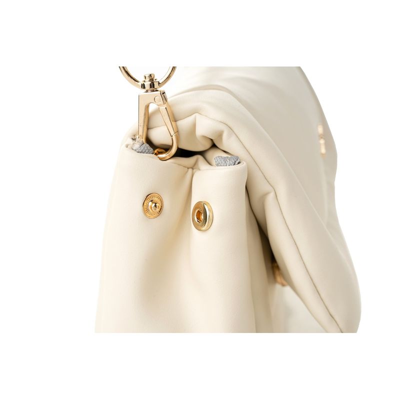 Fashion, accesorii si bijuterii - Femei - Accesorii femei - Genti si rucsacuri femei - Geantă de umăr Lucky Bees, piele, 7 x 28 x 18 cm, crem, 946VNC1166 - Infinity.ro