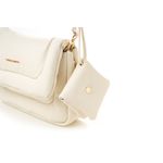Fashion, accesorii si bijuterii - Femei - Accesorii femei - Genti si rucsacuri femei - Geantă de umăr Lucky Bees, piele, 7 x 28 x 18 cm, crem, 946VNC1166 - Infinity.ro