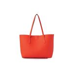Fashion, accesorii si bijuterii - Femei - Accesorii femei - Genti si rucsacuri femei - Tote bag Lucky Bees, piele, 11 x 42 x 28 cm, portocaliu, 671LKB2116 - Infinity.ro