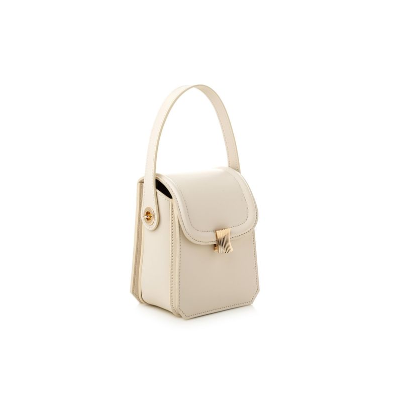 Fashion, accesorii si bijuterii - Femei - Accesorii femei - Genti si rucsacuri femei - Geantă crossbody Lucky Bees, piele, 7 x 13.5 x 17 cm, crem, 946VNC1158 - Infinity.ro