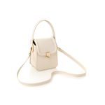 Fashion, accesorii si bijuterii - Femei - Accesorii femei - Genti si rucsacuri femei - Geantă crossbody Lucky Bees, piele, 7 x 13.5 x 17 cm, crem, 946VNC1158 - Infinity.ro