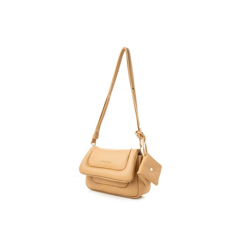 Fashion, accesorii si bijuterii - Femei - Accesorii femei - Genti si rucsacuri femei - Geantă de umăr Lucky Bees, piele, 7 x 28 x 18 cm, camel, 946VNC1165 - Infinity.ro