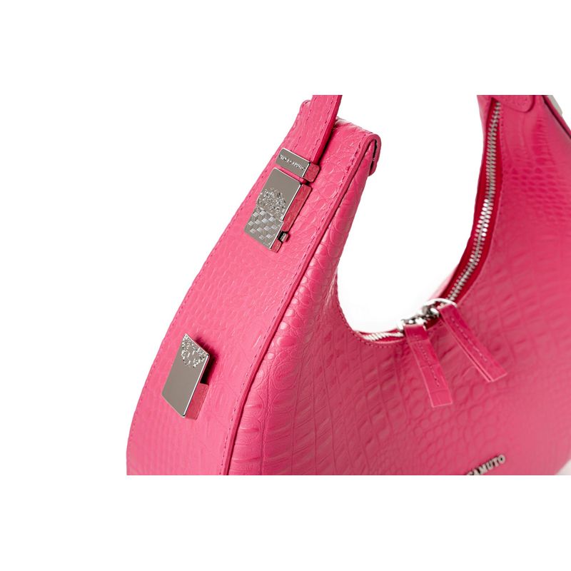 Fashion, accesorii si bijuterii - Femei - Accesorii femei - Genti si rucsacuri femei - Geantă de umăr Lucky Bees, piele, 8 x 32 x 26 cm, fucsia, 946VNC1108 - Infinity.ro